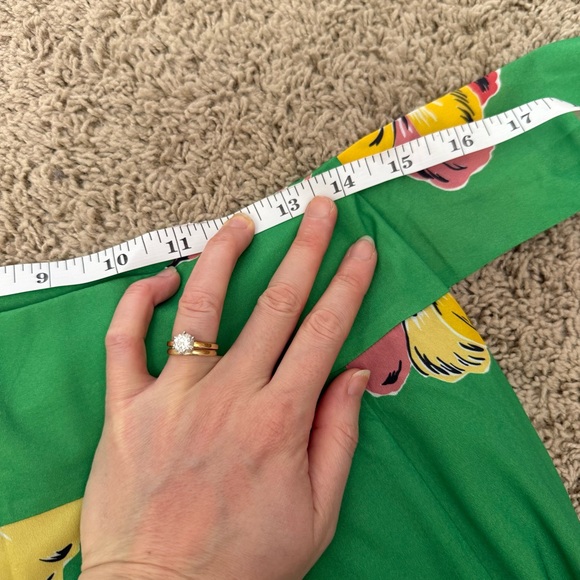 Floral Green A-Line Skirt - Picture 7 of 7